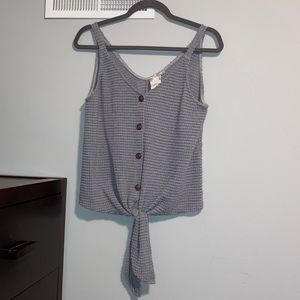 Blu Pepper Gray Knit Tank Top. Size S
